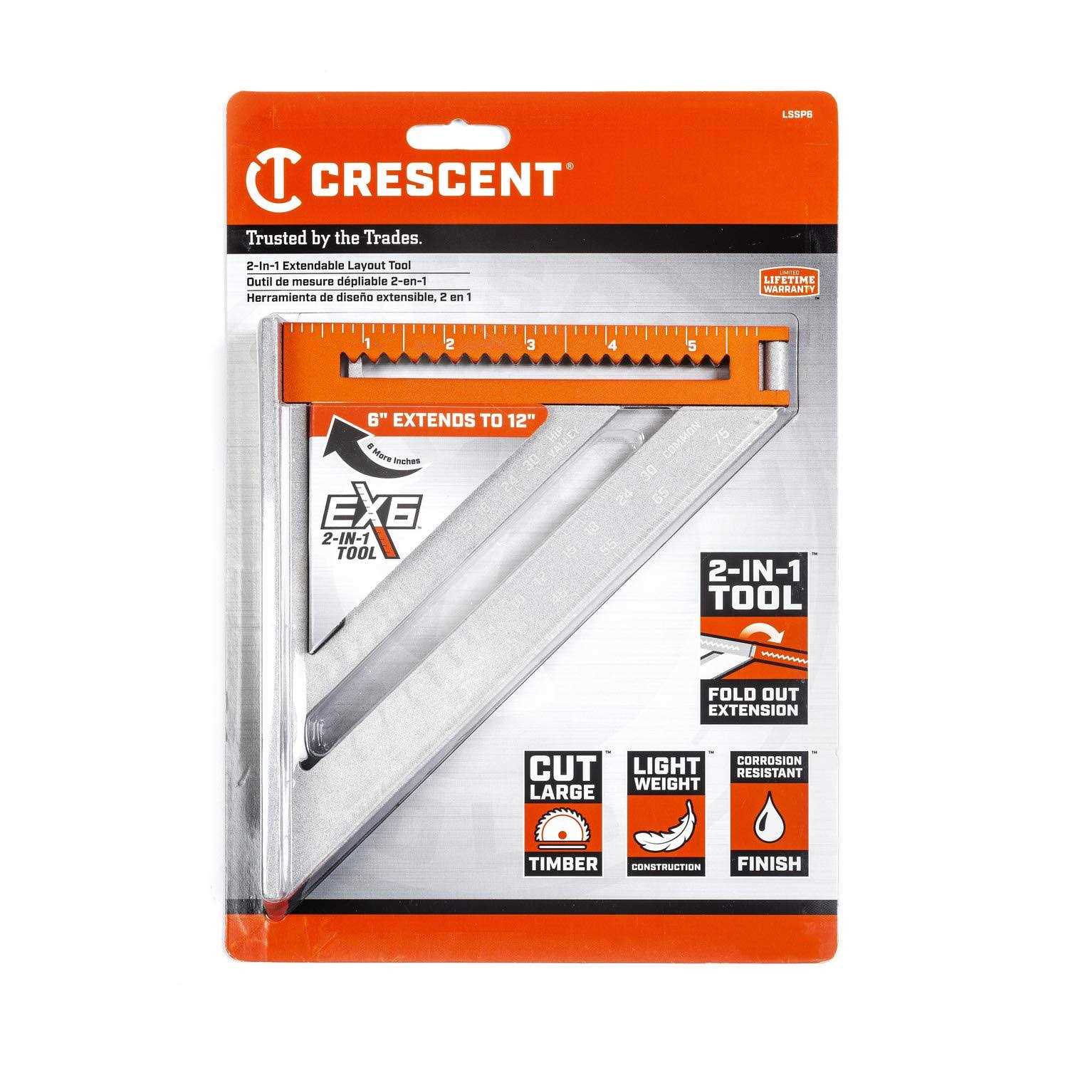 Crescent 2-in-1 EX6 Extendable Layout Tool LSSP6-07 - Image 3