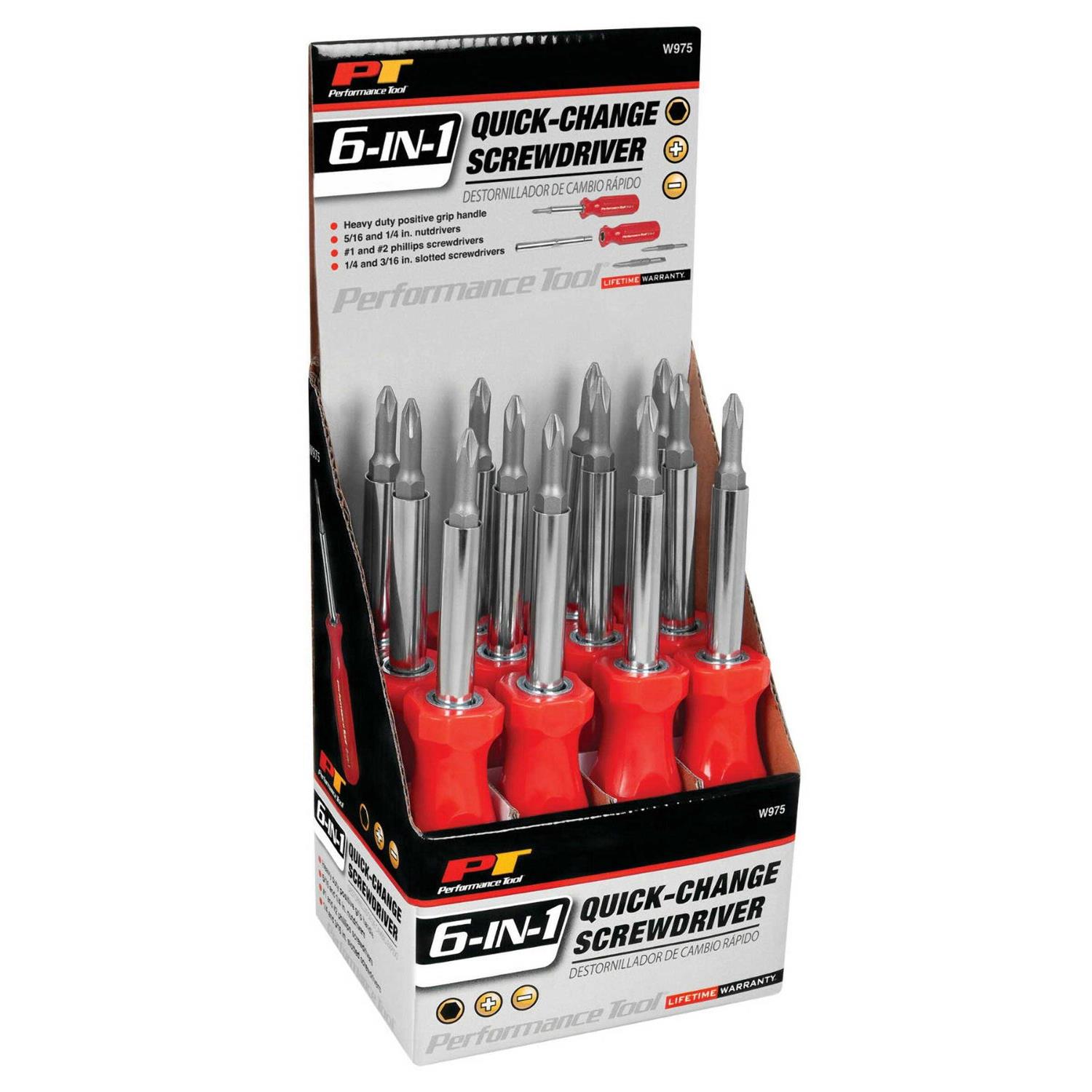 Performance Tool W975 6 in 1 Screwdriver - Image 2