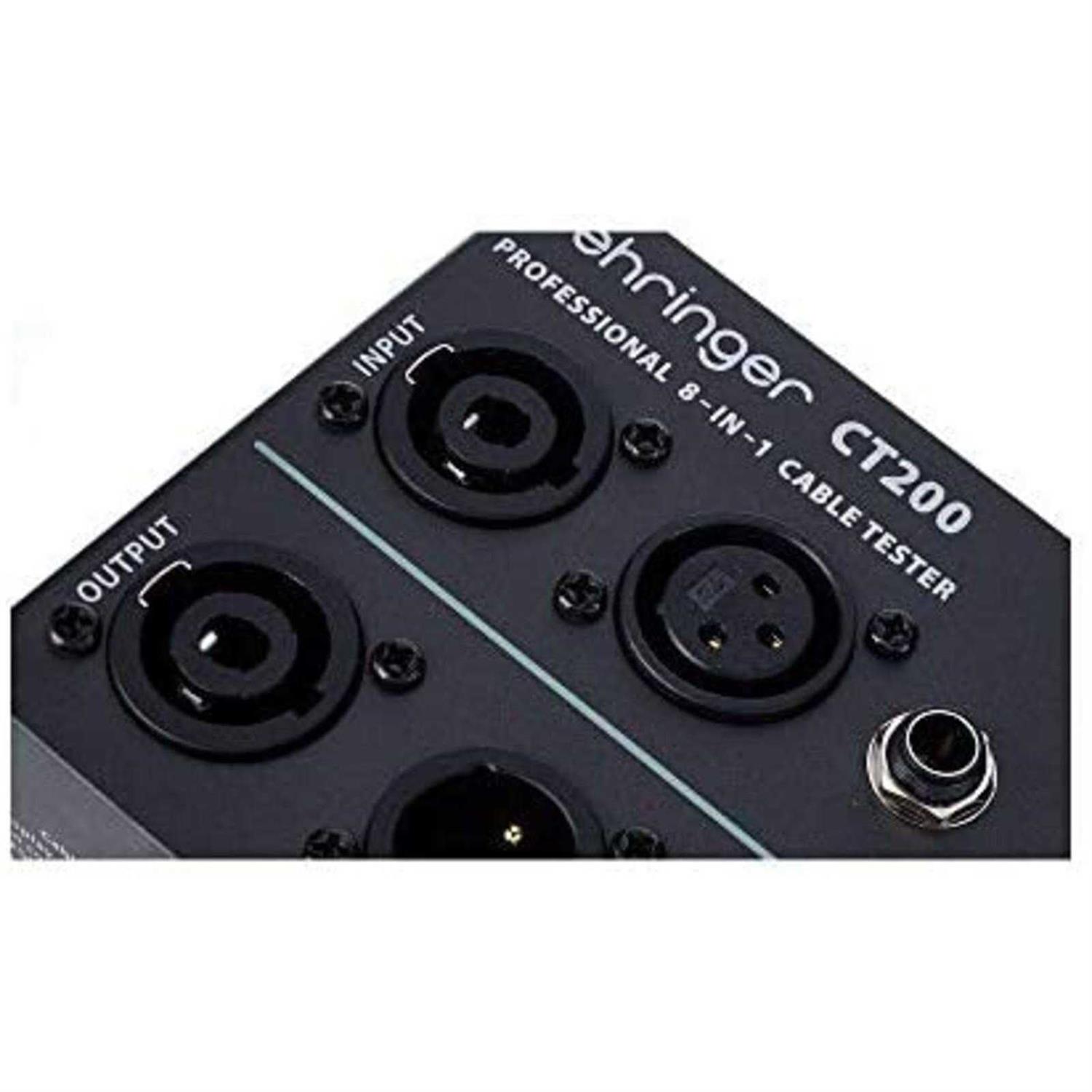 Behringer CT200 Microprocessor-Controlled 8-in-1 Cable Tester - Image 5