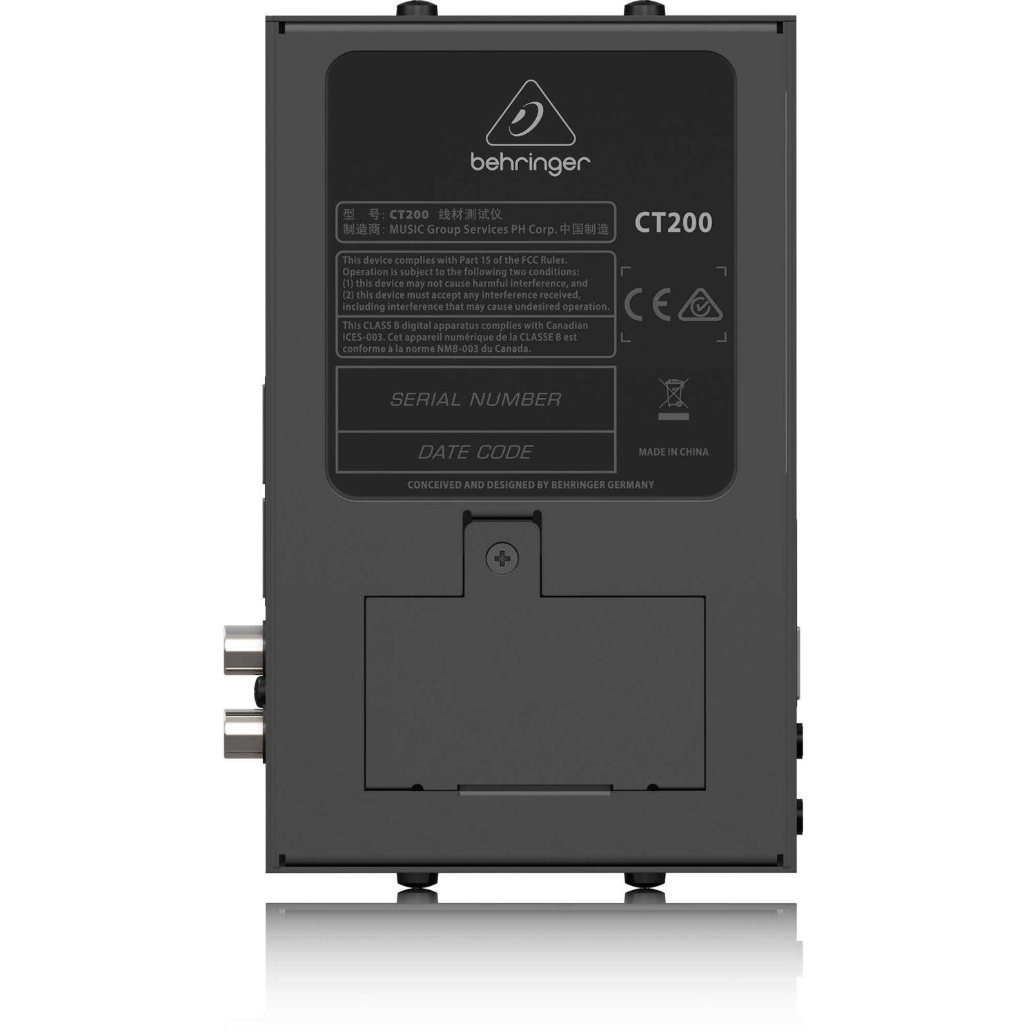 Behringer CT200 Microprocessor-Controlled 8-in-1 Cable Tester - Image 3