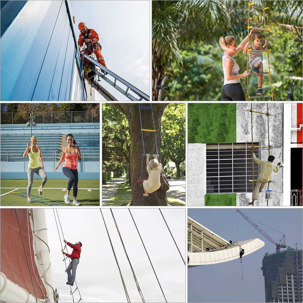 XINSHUNCAN Safety Fire Escape Ladder Adults and Kids - Image 5