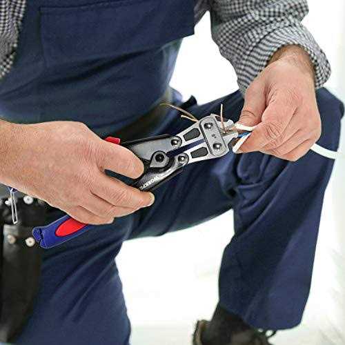 WORKPRO Mini Bolt Cutter 8-inch/210mm Cr-V Wire Cable Cutter - Image 3