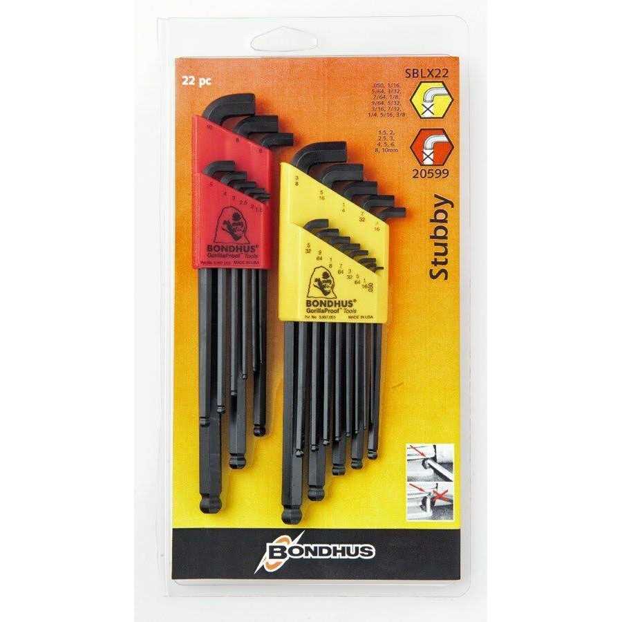Bondhus 20599 Stubby L Hex Key Set - Image 3