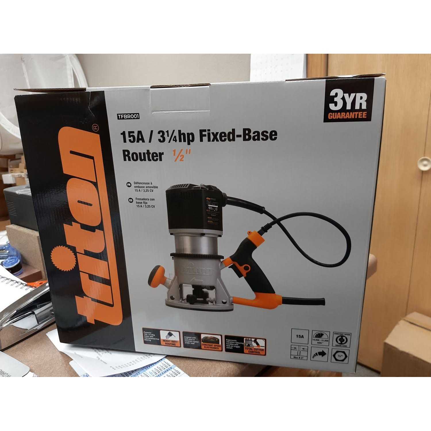 Triton TFBR001 Fixed Base Router 3.25HP 15A - Image 4