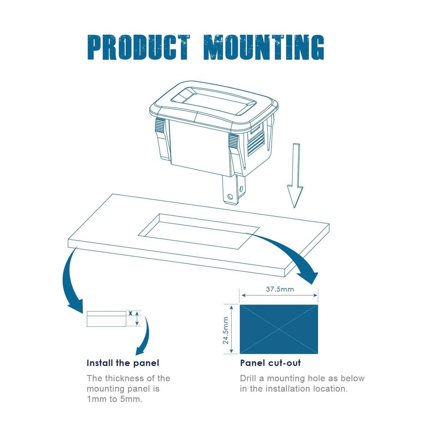 Runleader Digital Hour Meter Maintenance Reminder,Volt DC 5V to 60V for ZTR Lawn Mower Tractor Generator Golf cart Club car Scrubber Marine ATV Motor - Image 3