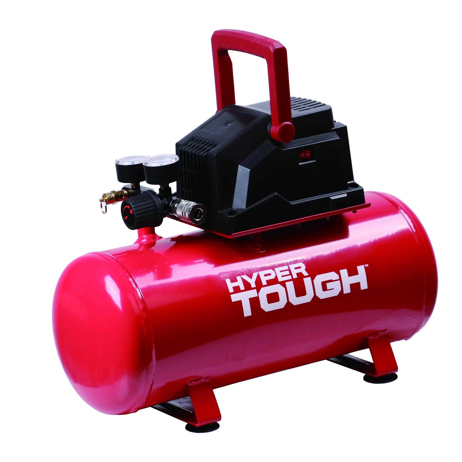 Hyper Tough 3 Gallon Oil Free Portable Air Compressor