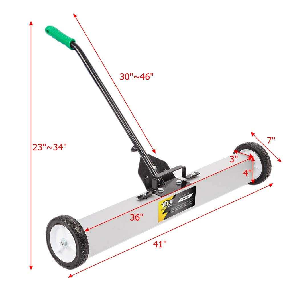 ROVSUN Tuffiom Rolling Magnetic Pick-Up Sweeper 30-lbs Capacity - Image 2