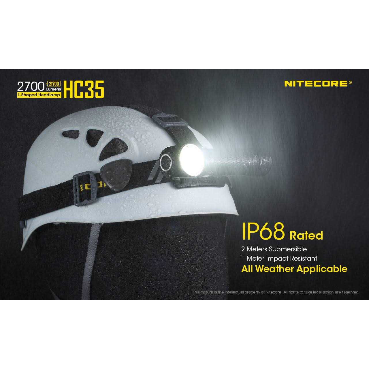 Nitecore HC35 2700 Lumen USB Rechargeable Headlamp - Image 2