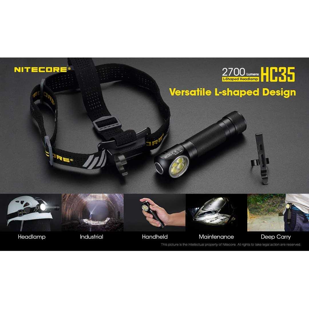 Nitecore HC35 2700 Lumen USB Rechargeable Headlamp - Image 5