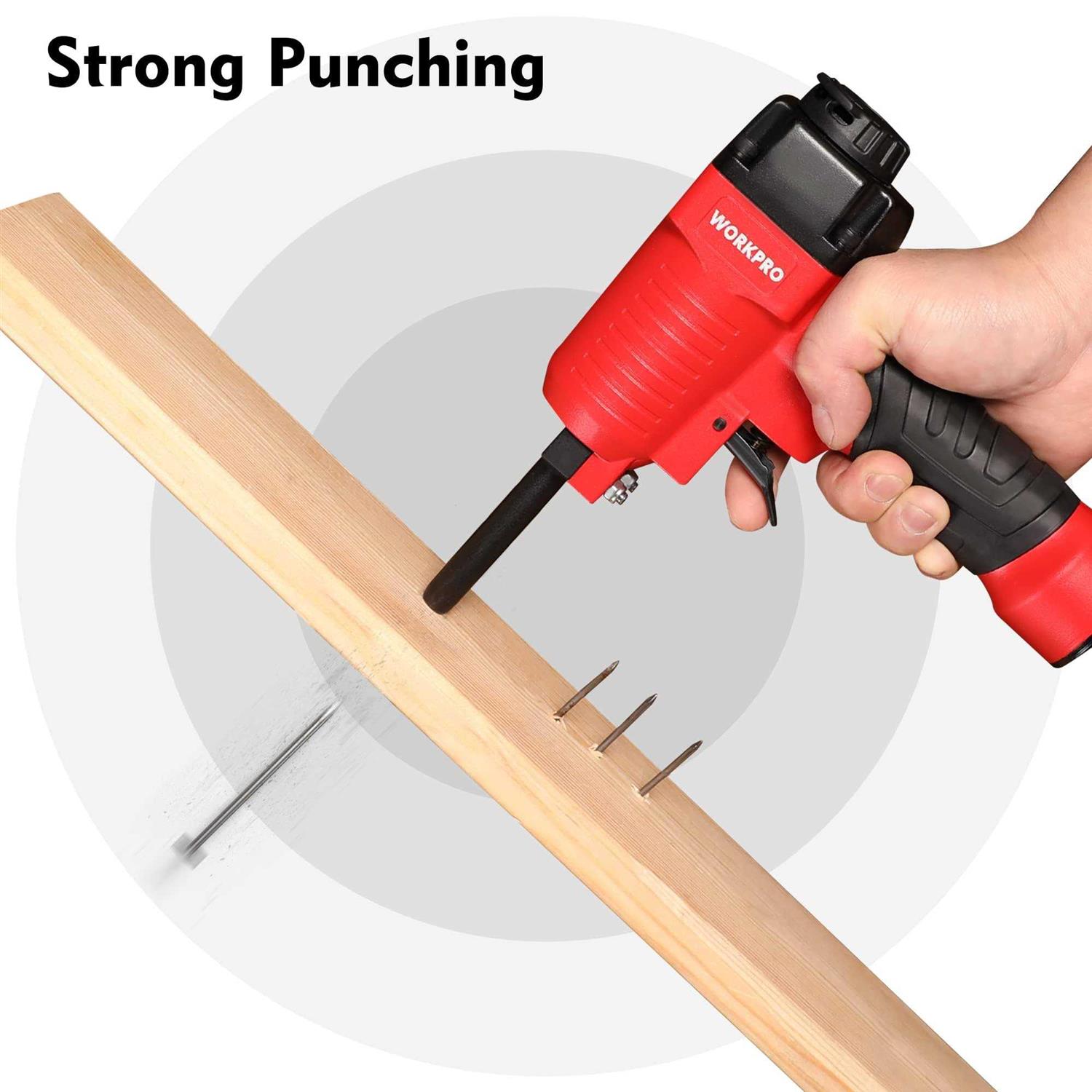 Workpro Pneumatic Nail Remover Professional Heavy Duty Punch Nailer/Nail Puller/Nail Remover for Wood Workpieces - Image 4