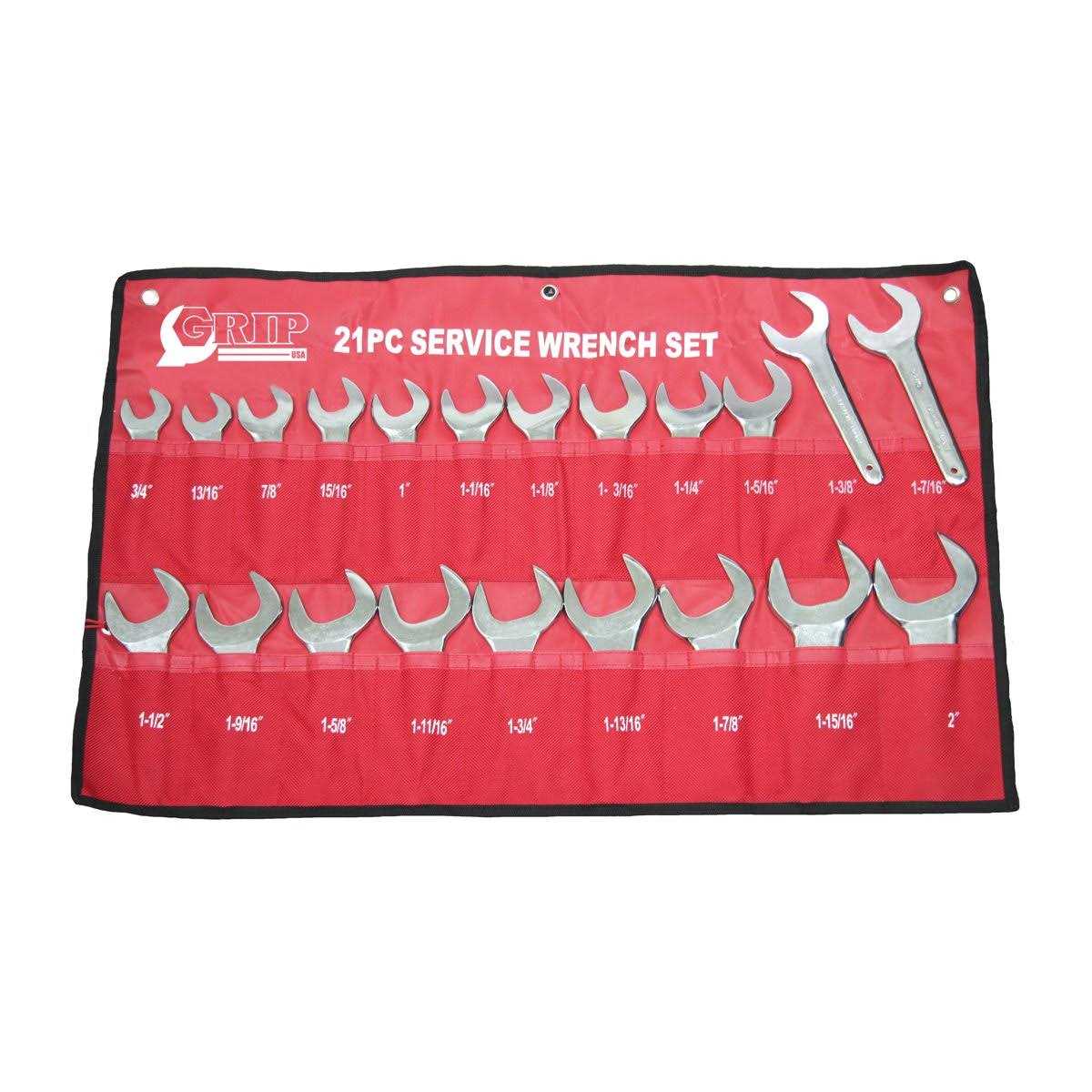 Grip 21 Piece Service Wrench Set SAE GR90185 - Image 4