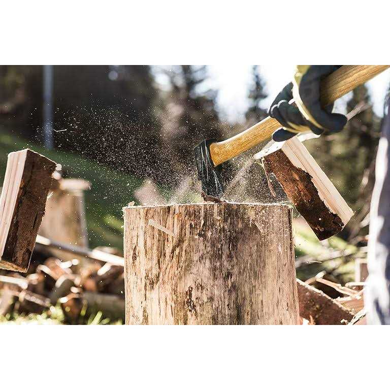 Chopper Wooden Axe # 1 Splitting Maul Axe – Powerful Log Splitting Action – Spring Activated Levers Separate Wood – 6.25# Cast Iron Head – 32” - Image 3