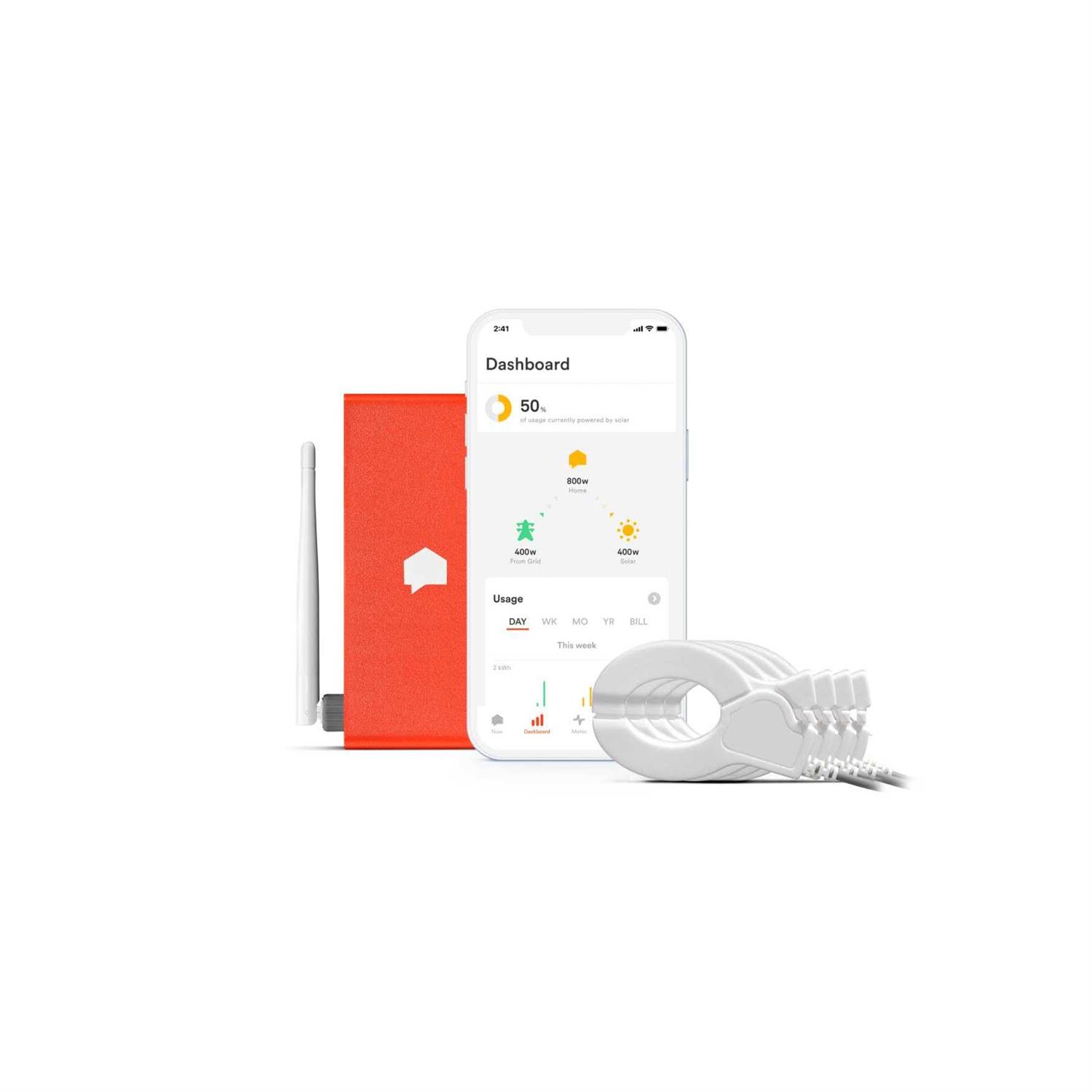 Sense Energy Monitor with Solar Track Electricity Usage and Solar Production in Real Time Meets Rigorous ETL/Intertek Safety Standards