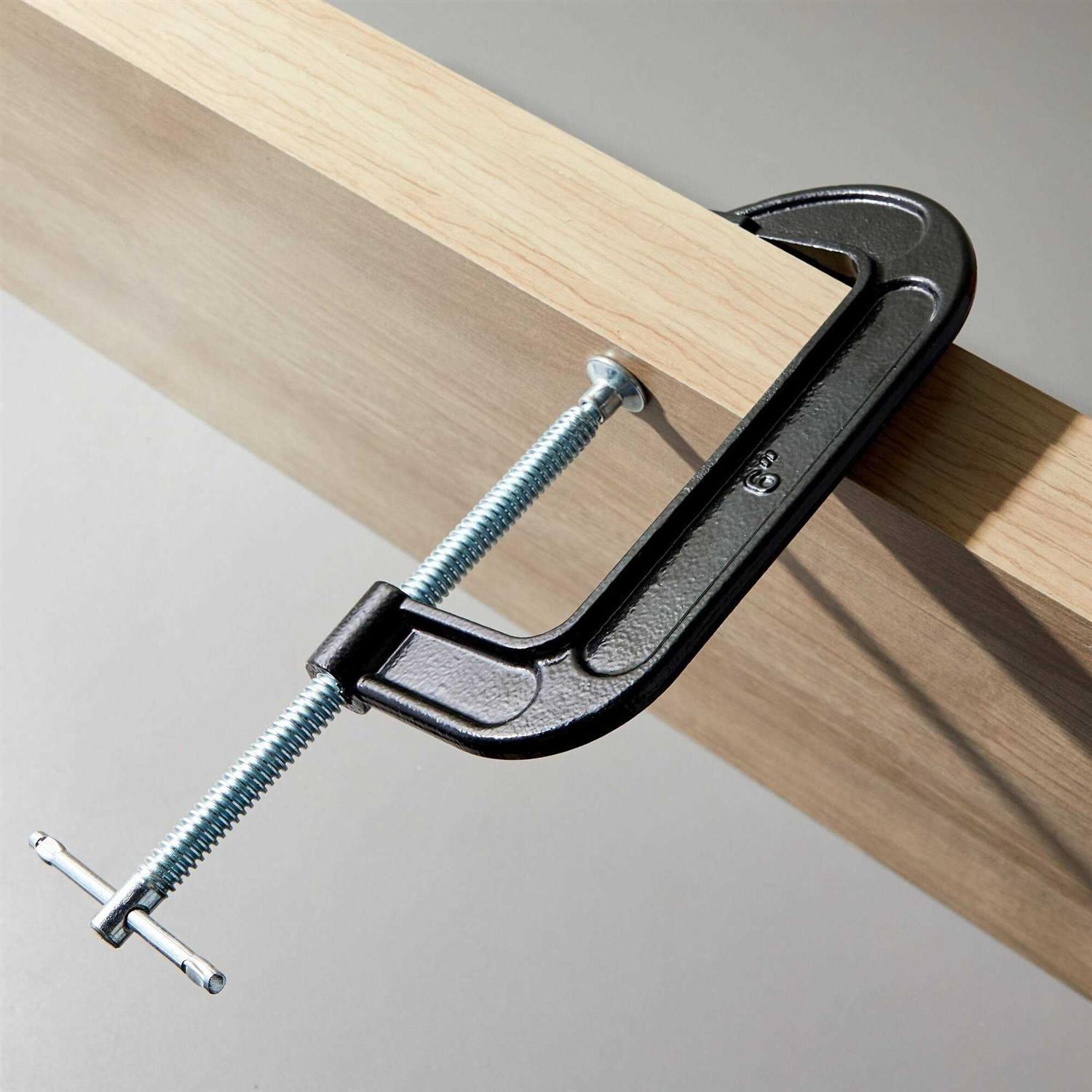 4 Pack Heavy Duty C Clamps Jaw Opening for Woodworking - Image 4