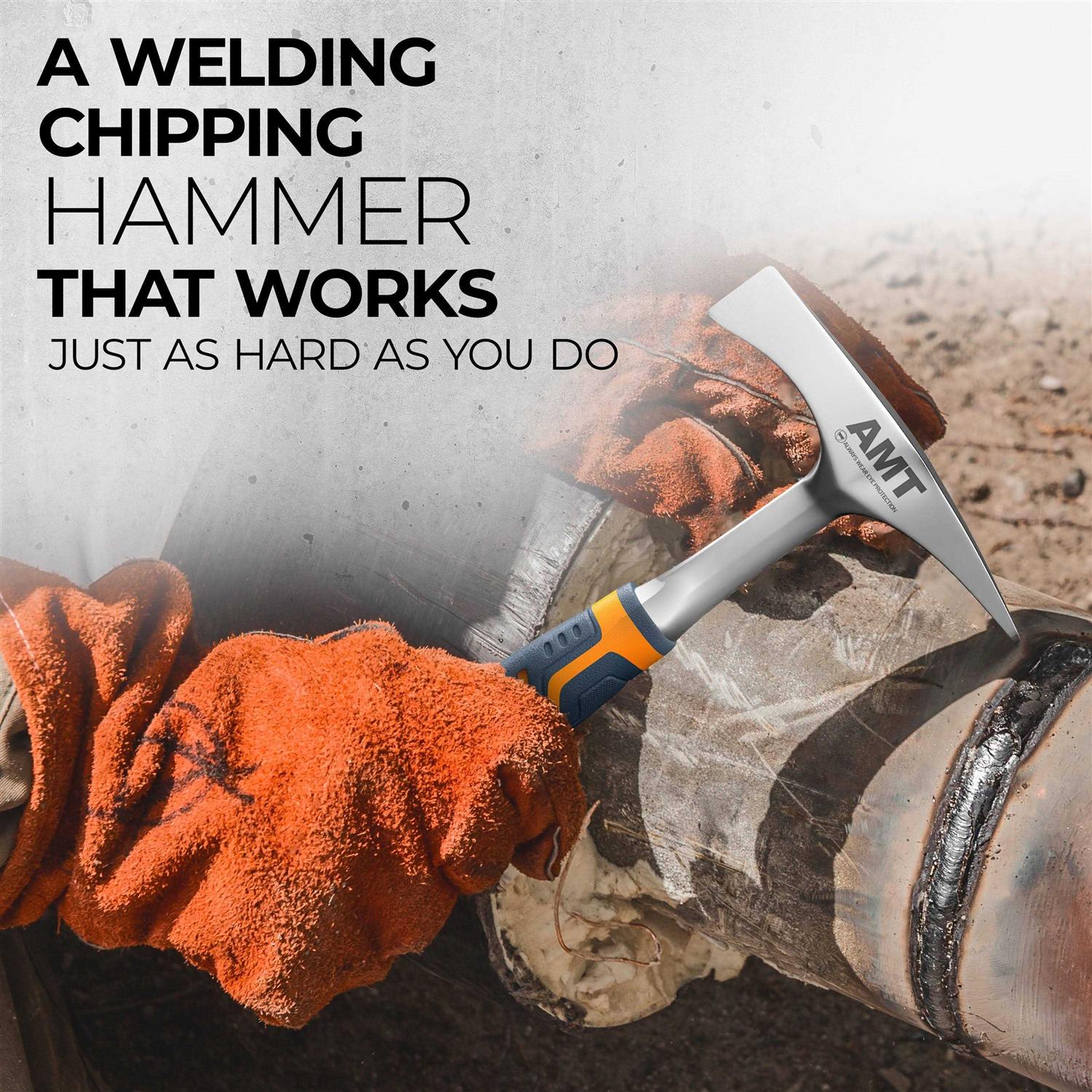 American Mutt Tools Welding Chipping Hammer – 14 oz Welding Hammer Chipping Slag - Image 3