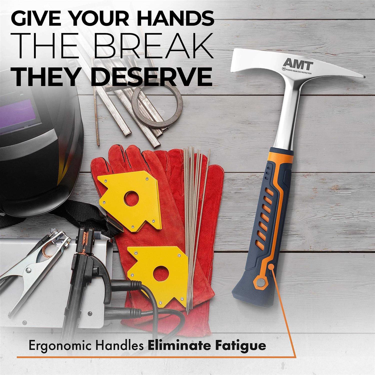 American Mutt Tools Welding Chipping Hammer – 14 oz Welding Hammer Chipping Slag - Image 4