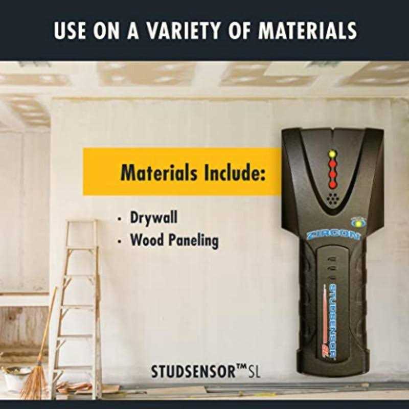 Zircon Stud Sensor SL, Metal And Wood Stud Finder Edge Finding Wall Scanner - Image 5
