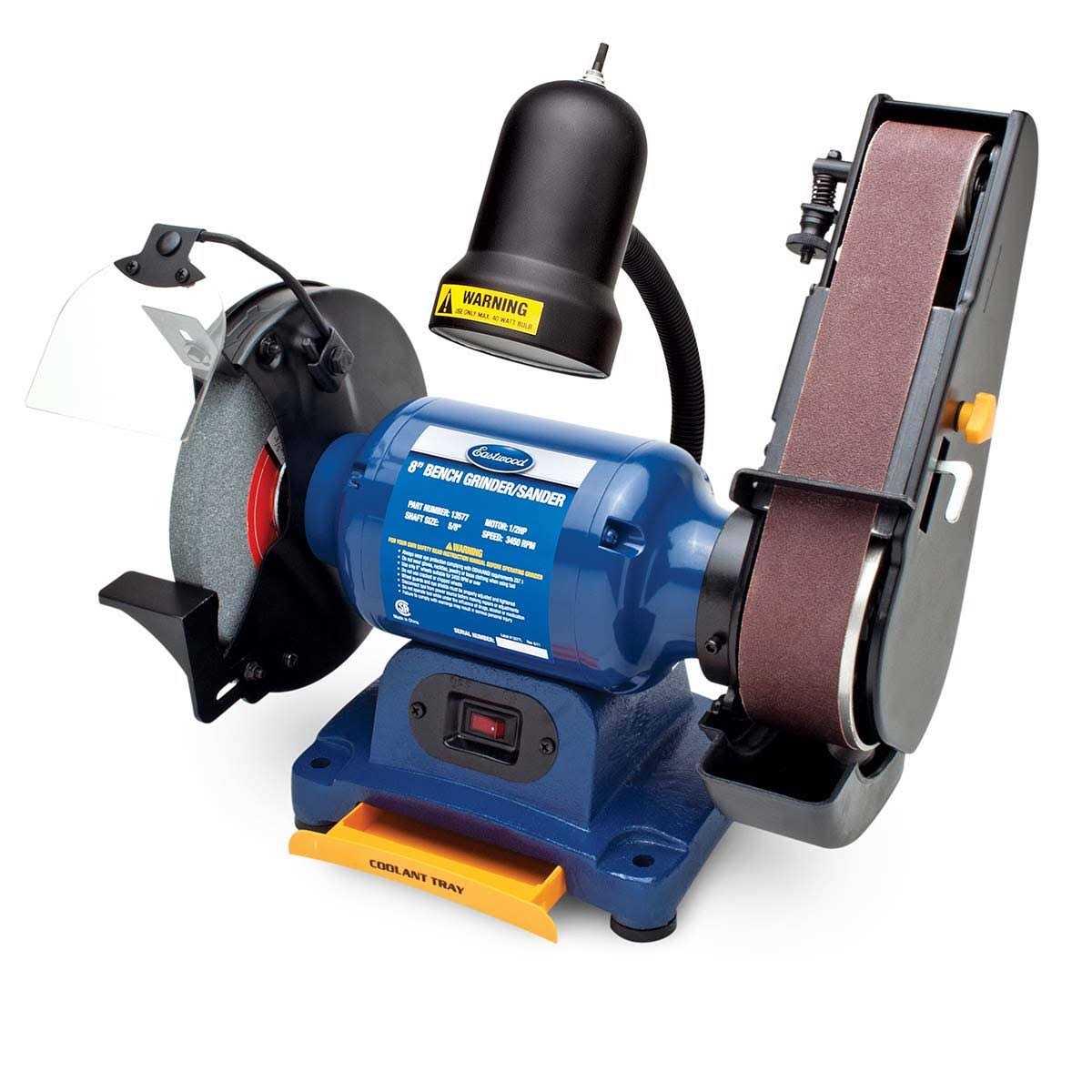 Eastwood 1/2hp 8in Combination Bench Grinder and Belt Sander