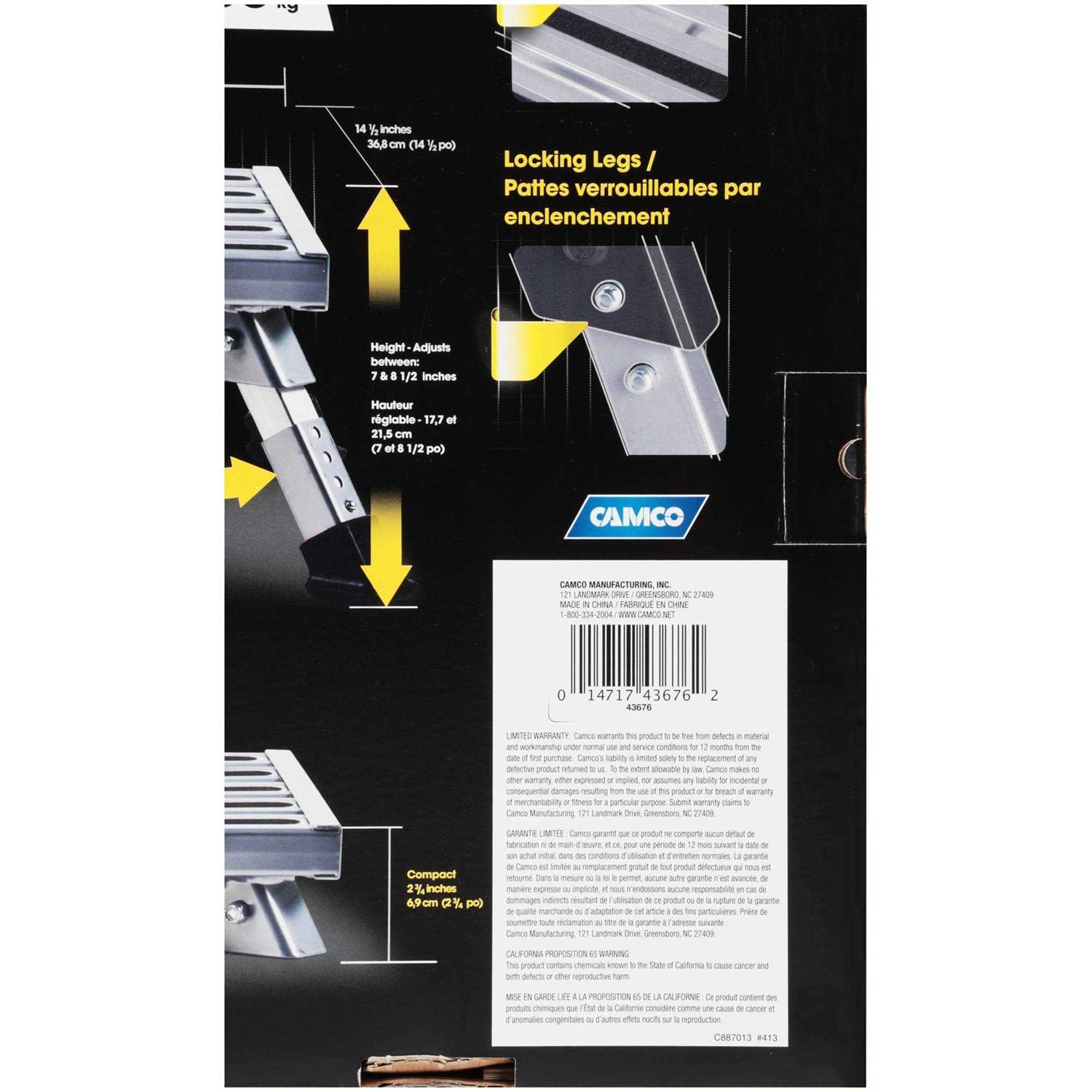 Camco Adjustable Step Stool 43676 - Image 3