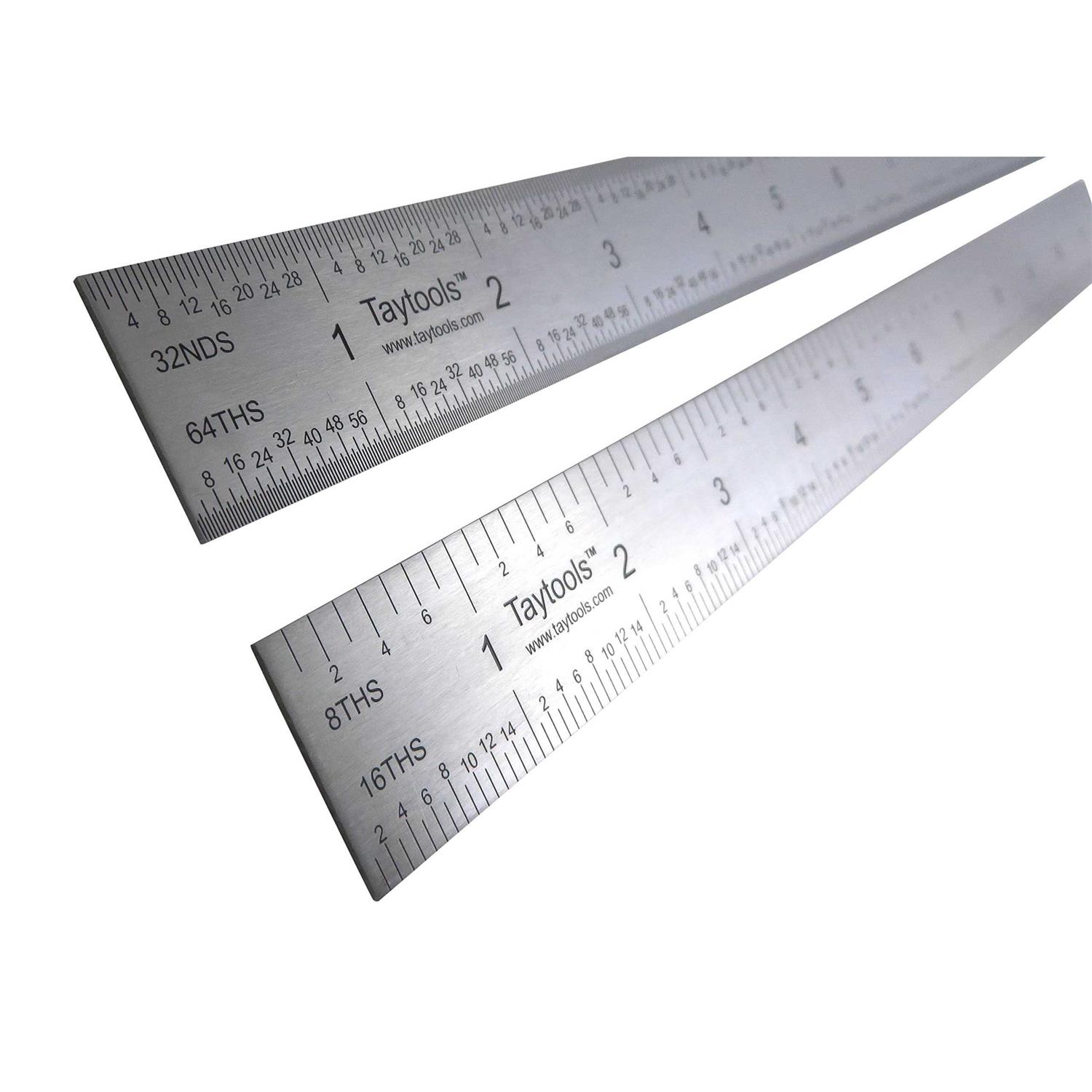 Taytools Rigid Machinist Rule Ruler Hardened Spring Steel 4R Graduations - Image 4