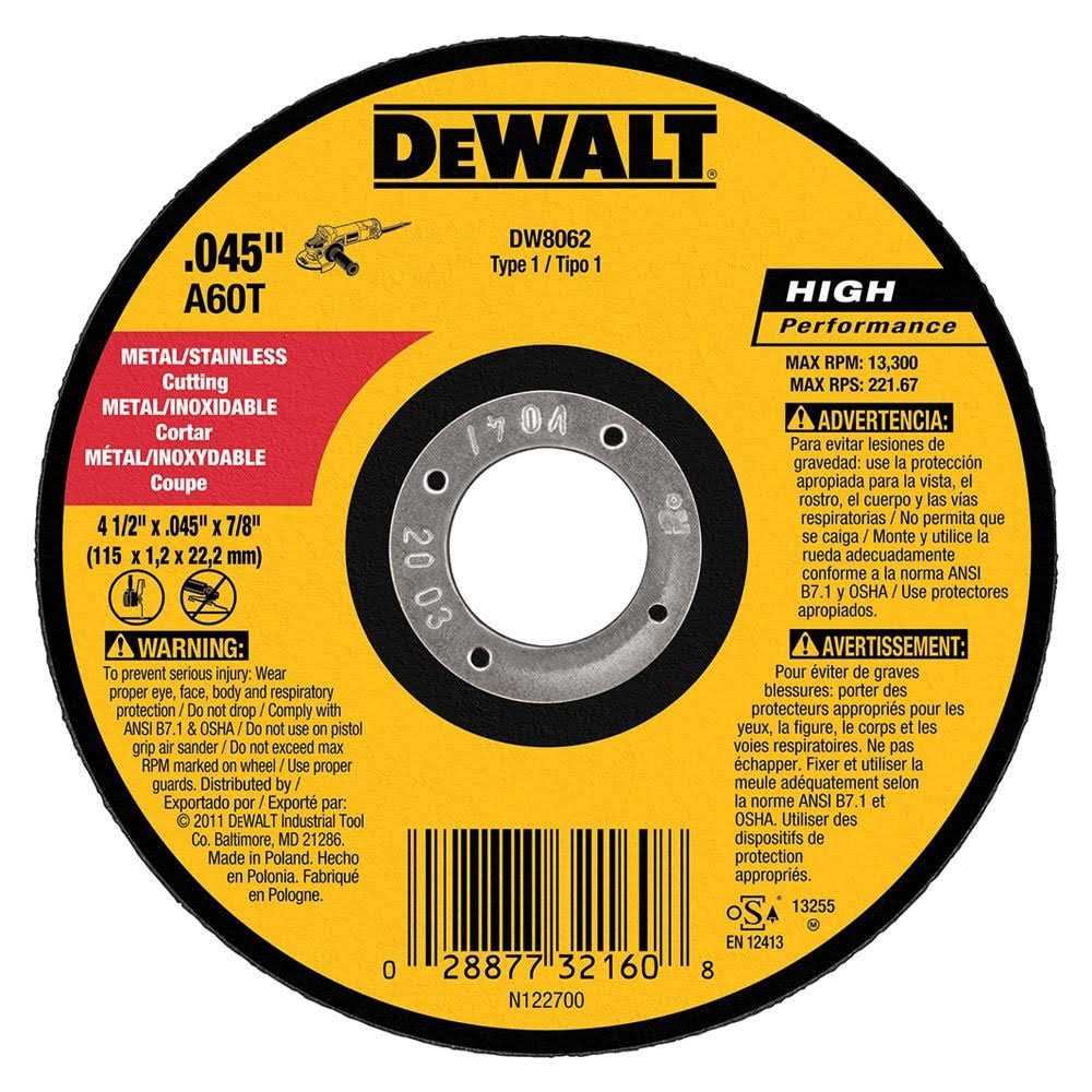 Dewalt DW8062 Metal Wheel - Image 3