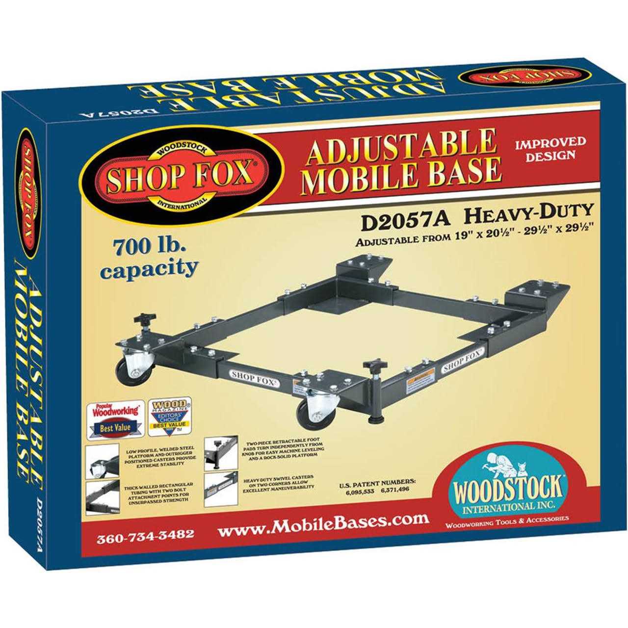 Shop Fox D2057A Adjustable Mobile Base - Image 4