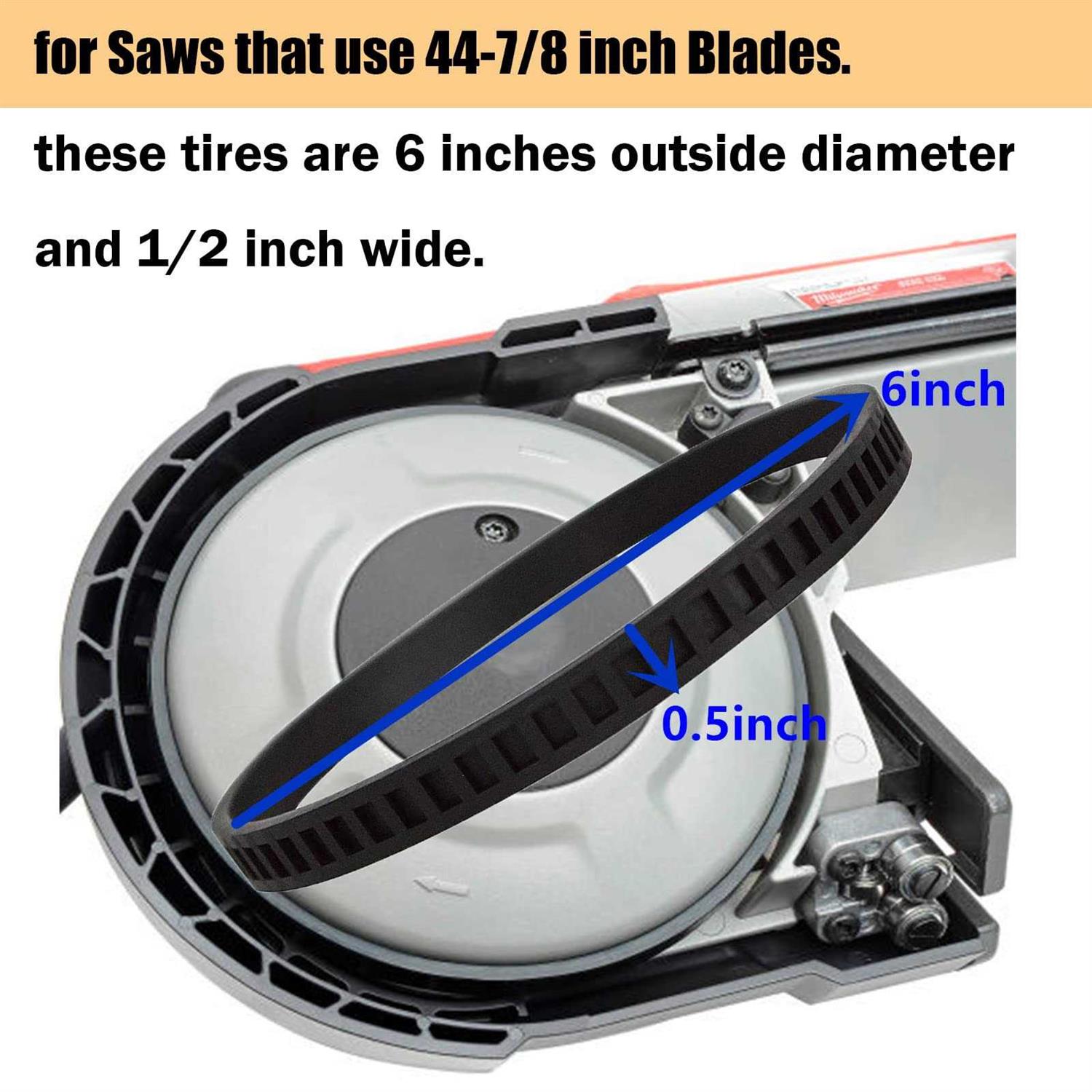 Replacement Milwaukee Pulley Tires 45-69-0010 for Milwaukee Bandsaws Blade AO2807 6238N 6230 6232-6 6225 6238-20 2729-20 - Image 3