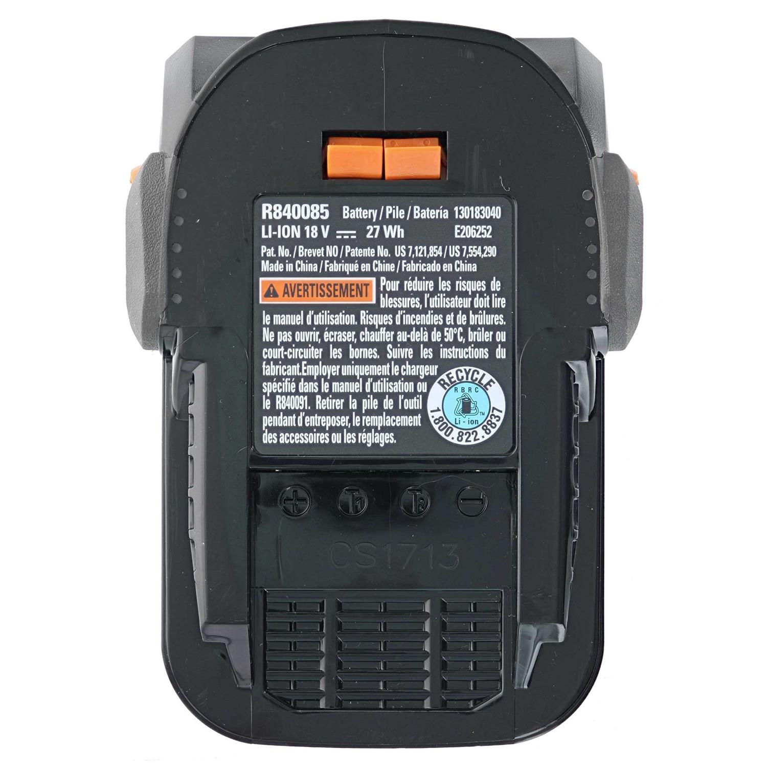 Ridgid AC840085 Lithium-Ion 1.5 Ah Compact Battery - Image 4