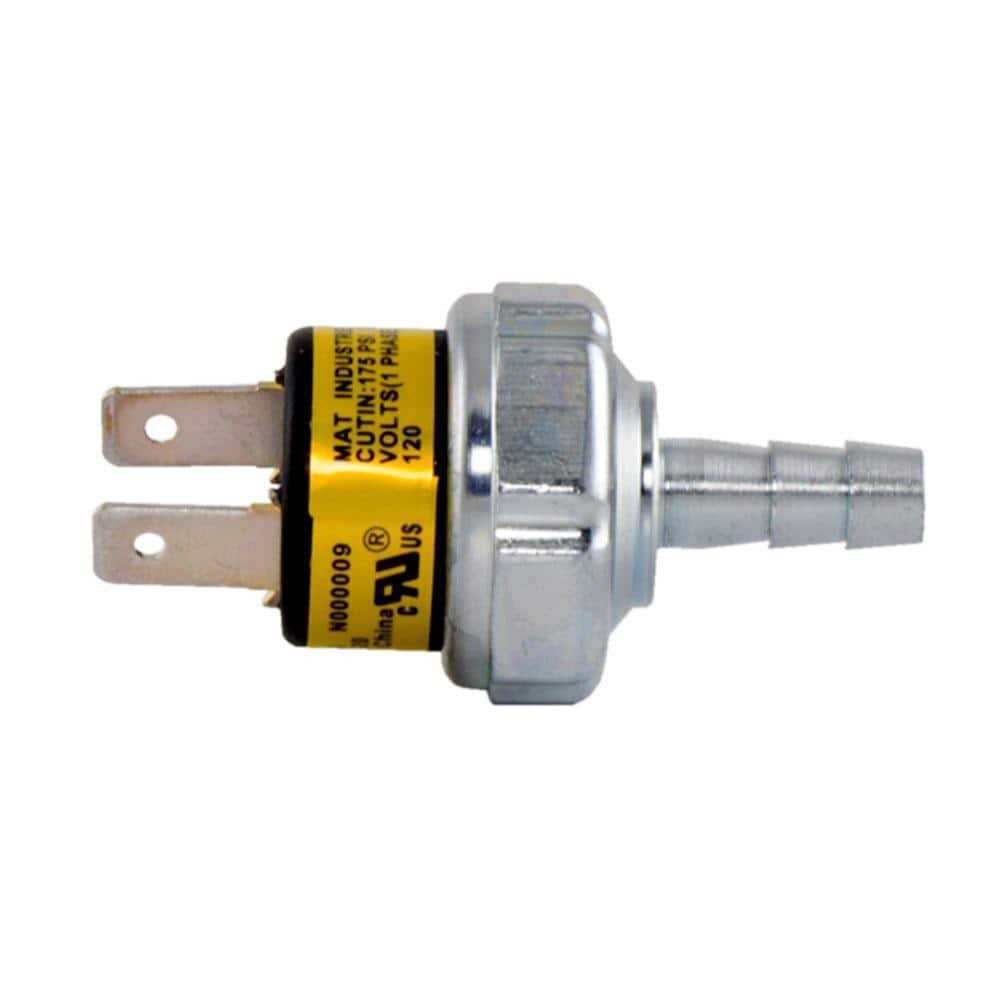 Replacement Pressure Switch 175-225 psi Operating Range for Husky Compressor