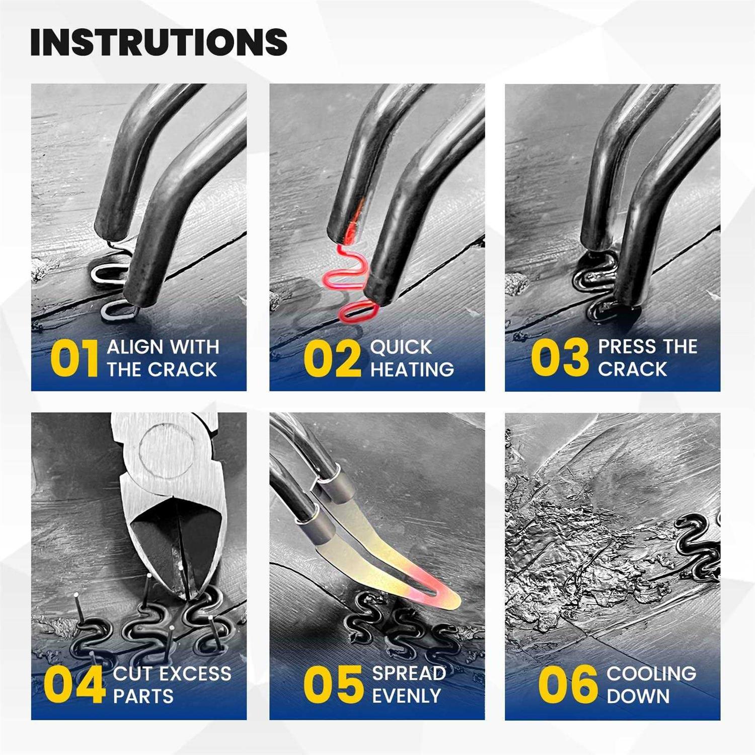 Allturn Upgraded Plastic Welder,Plastic Welding Kit,Hot Stapler Kit,Hot Staples - Image 5