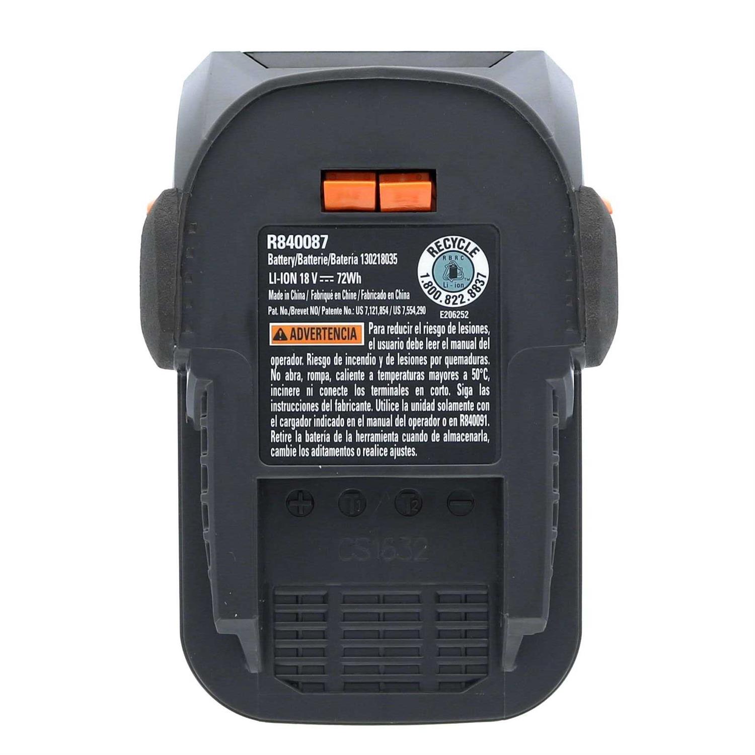 Ridgid AC840087P 18-Volt 4.0Ah Lithium-Ion Battery - Image 2