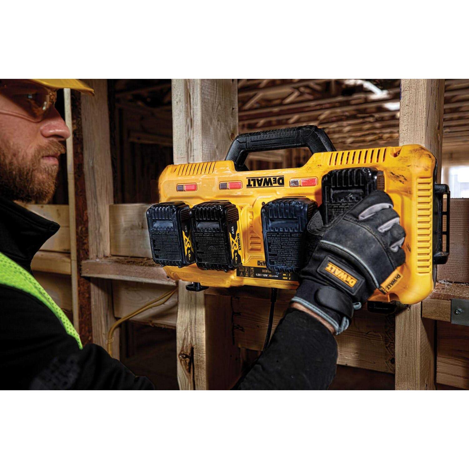 Dewalt 12-18v XR 8A 4 Port Fast Charger - Image 5