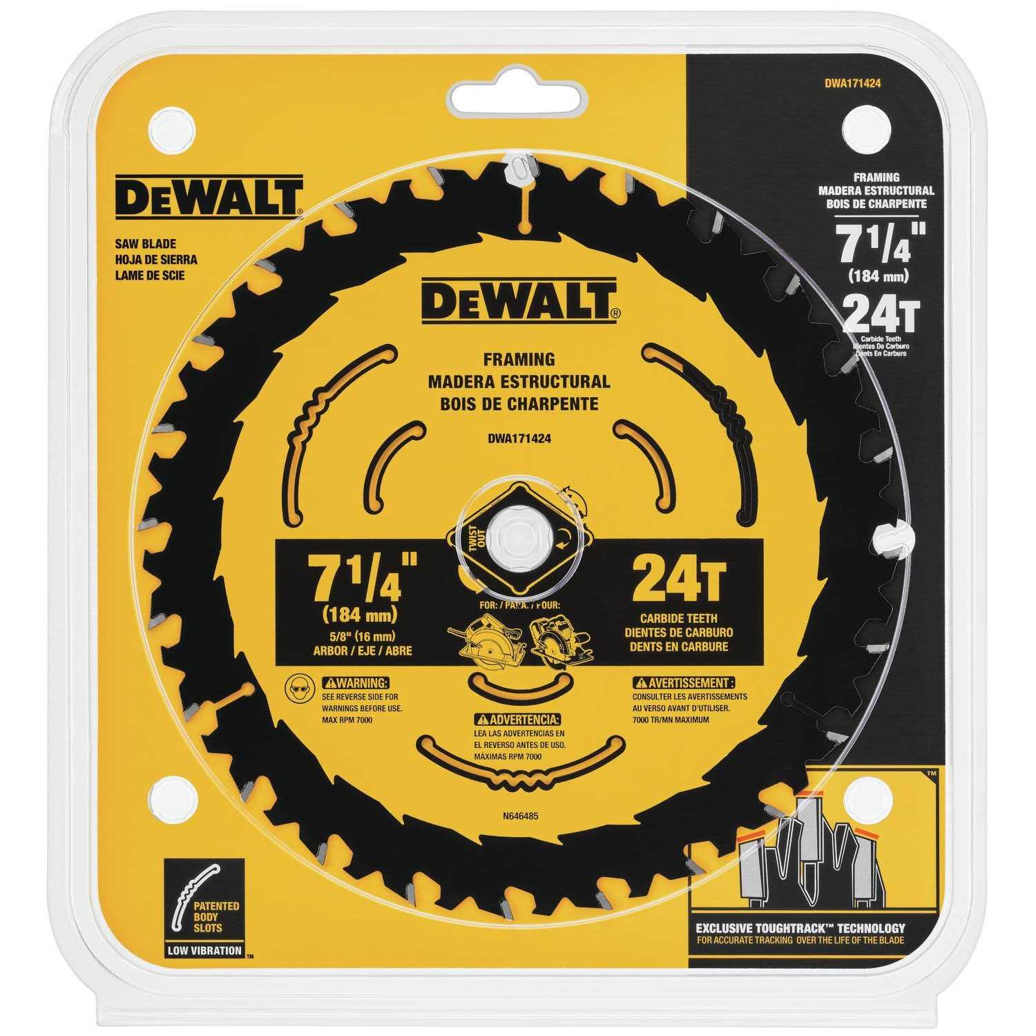 DeWalt 7-1/4 in. Circular Saw Blade DWA171424B10 - Image 4