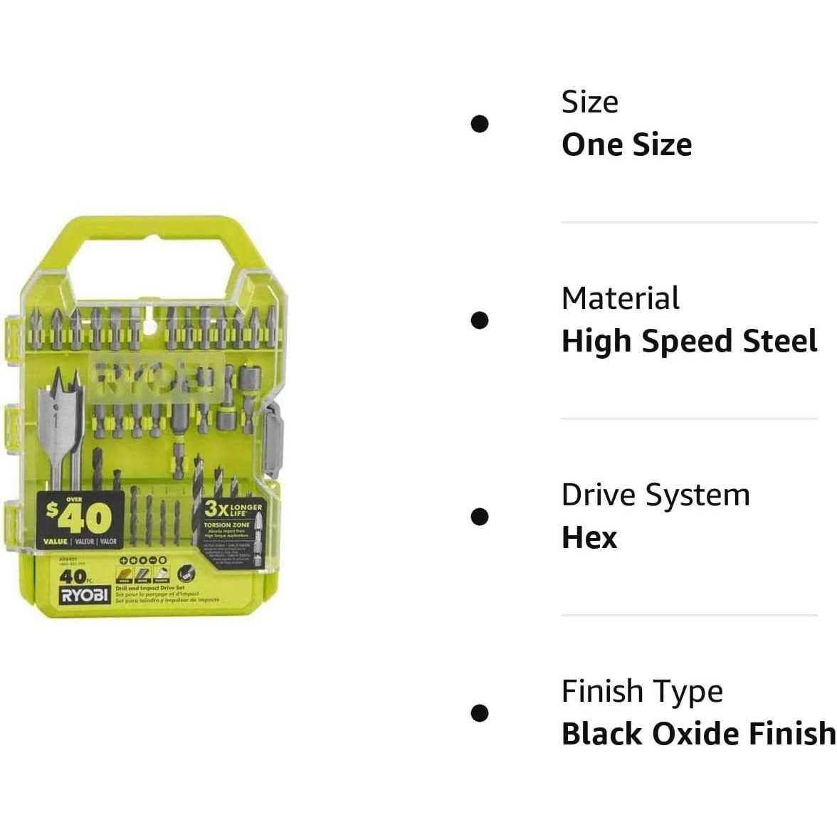Ryobi A98401 Drill and Impact Drive Kit - Image 5