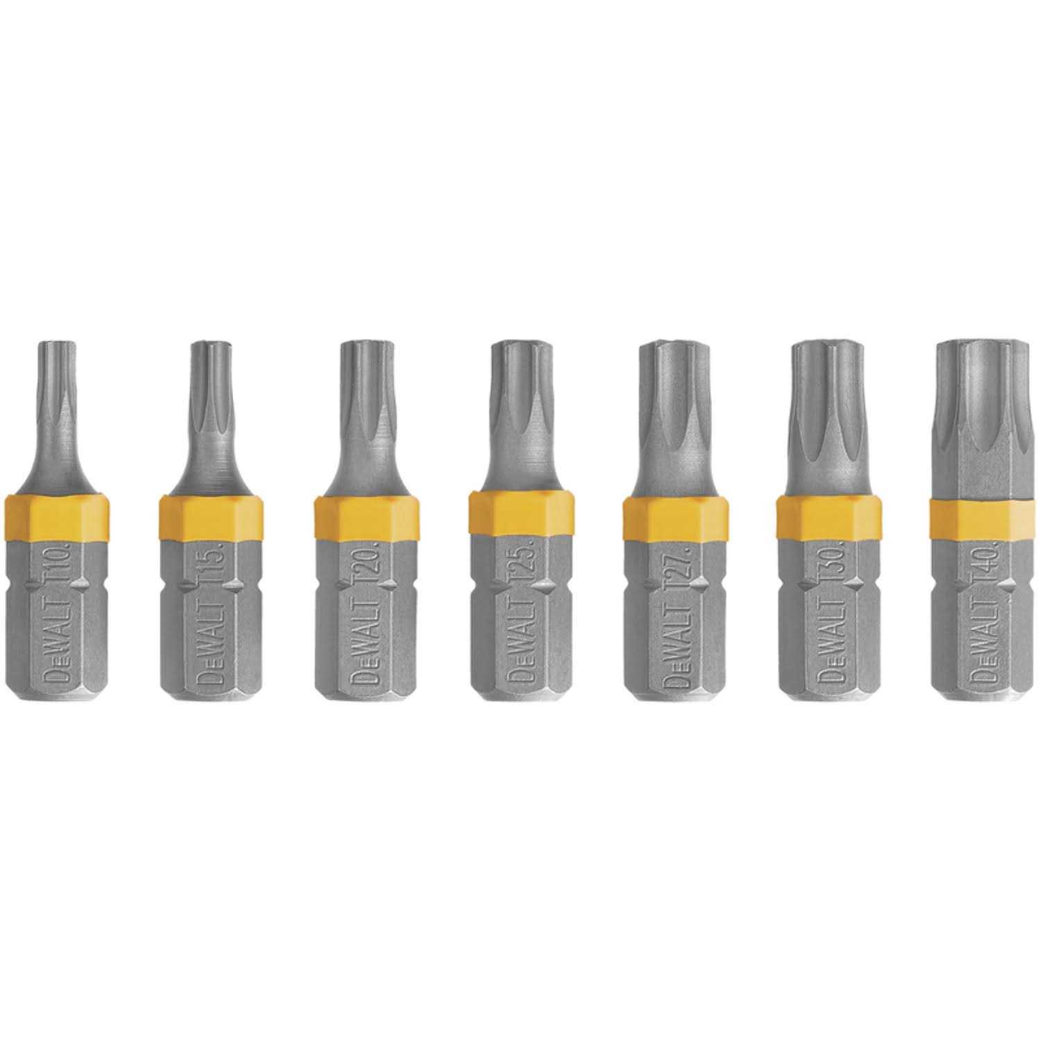 Dewalt Max Fit Torx 1 in. L Security Bit Set S2 Tool Steel 7 pc - Image 2