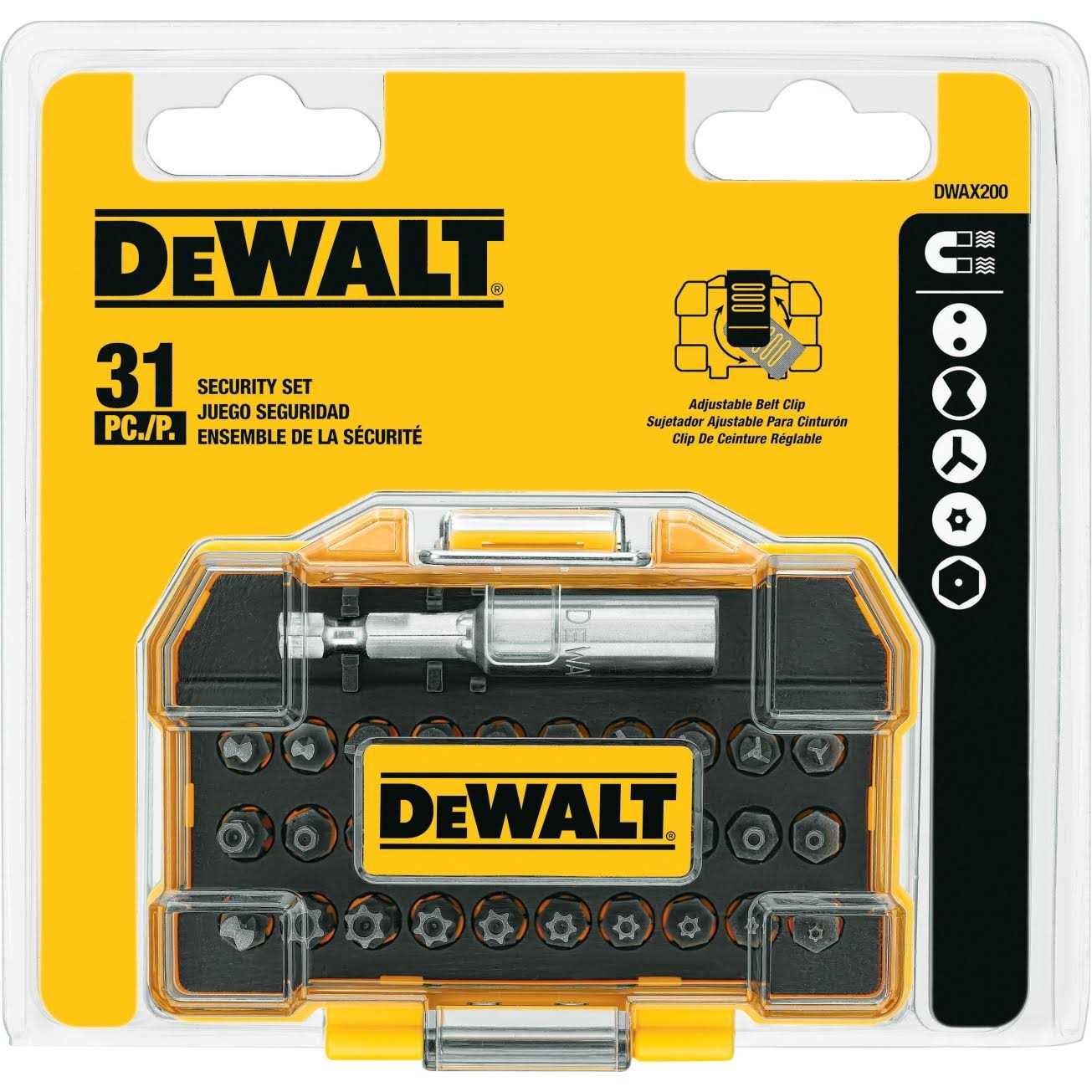 DeWalt Security Bit Set DWAX200