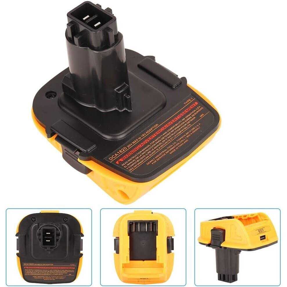 DCA1820 DeWalt 20V Battery Adapter for DeWalt 18V Tools Compatible with 20V Max XR Lithium Battery DCB200 DCB201 DCB203 DCB203BT DCB204 DCB205 DCB206 - Image 3