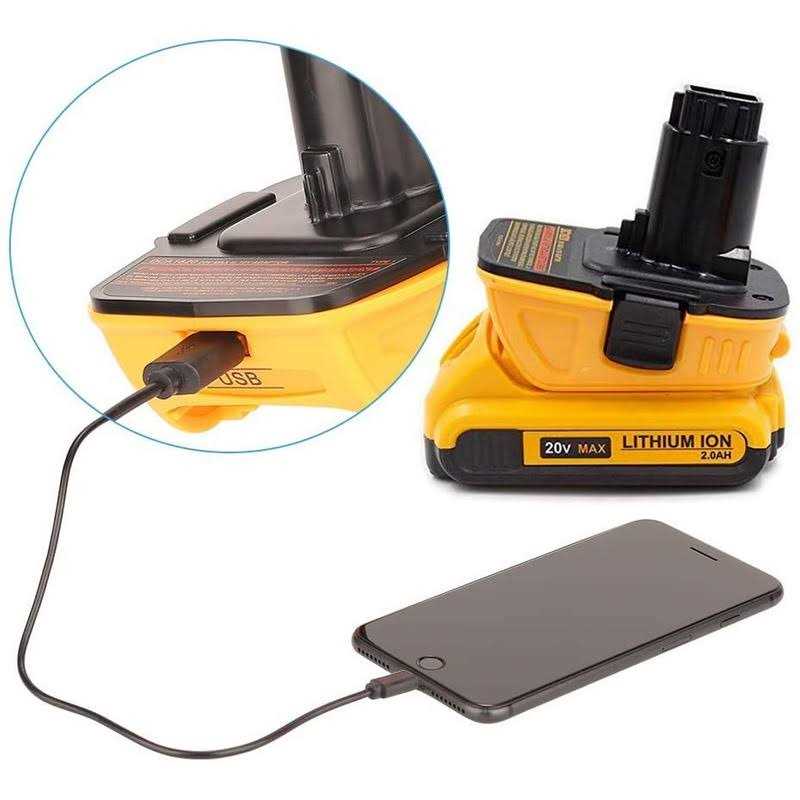 DCA1820 DeWalt 20V Battery Adapter for DeWalt 18V Tools Compatible with 20V Max XR Lithium Battery DCB200 DCB201 DCB203 DCB203BT DCB204 DCB205 DCB206 - Image 4
