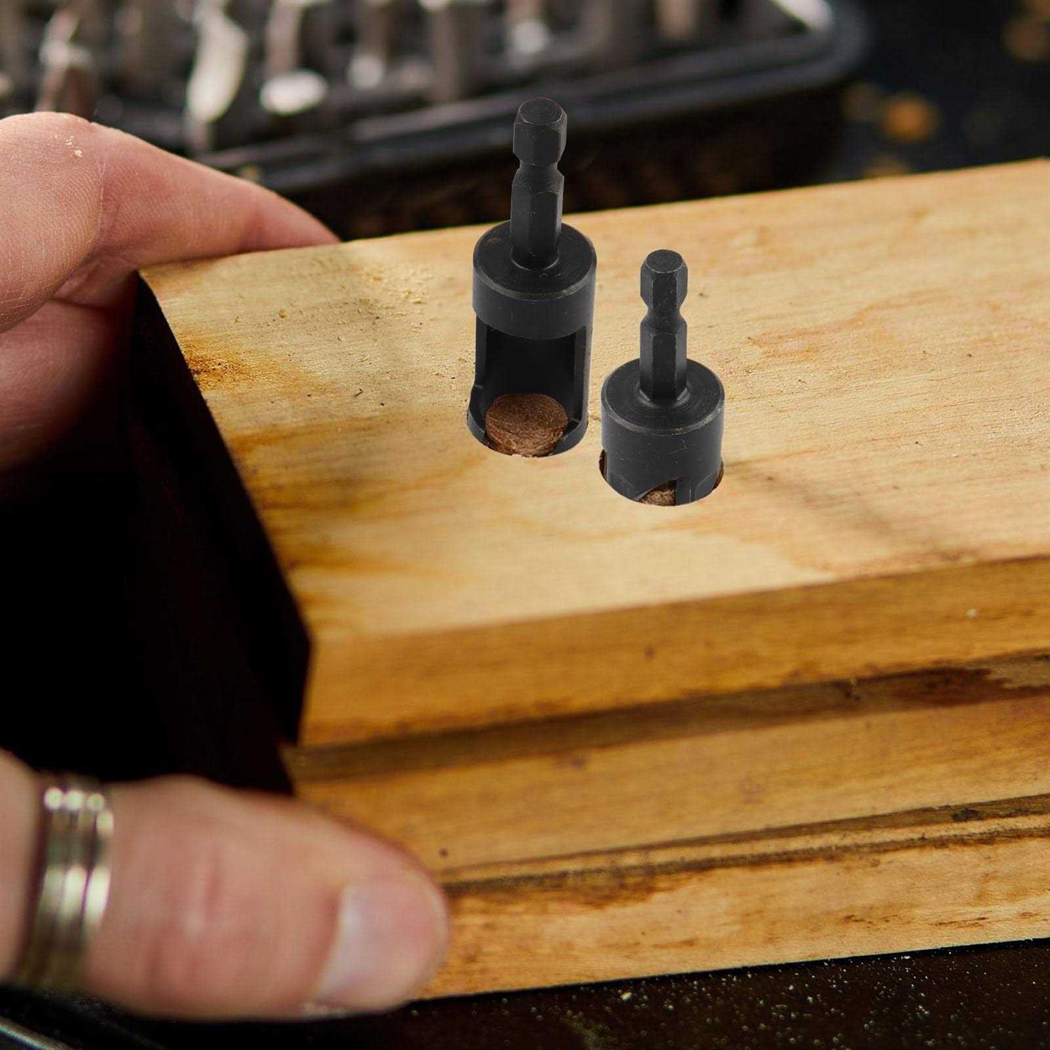 Rocaris 8pcs Wood Plug Cutter Drill Bit Set Straight and Tapered Taper Cutting Tool Cork Drill Bit Knife 6mm 10mm 13mm 16mm - Image 4