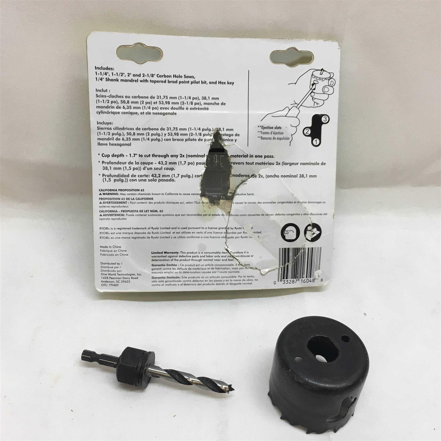 Ryobi A10HS09 Carbon Hole Saw Set - Image 5