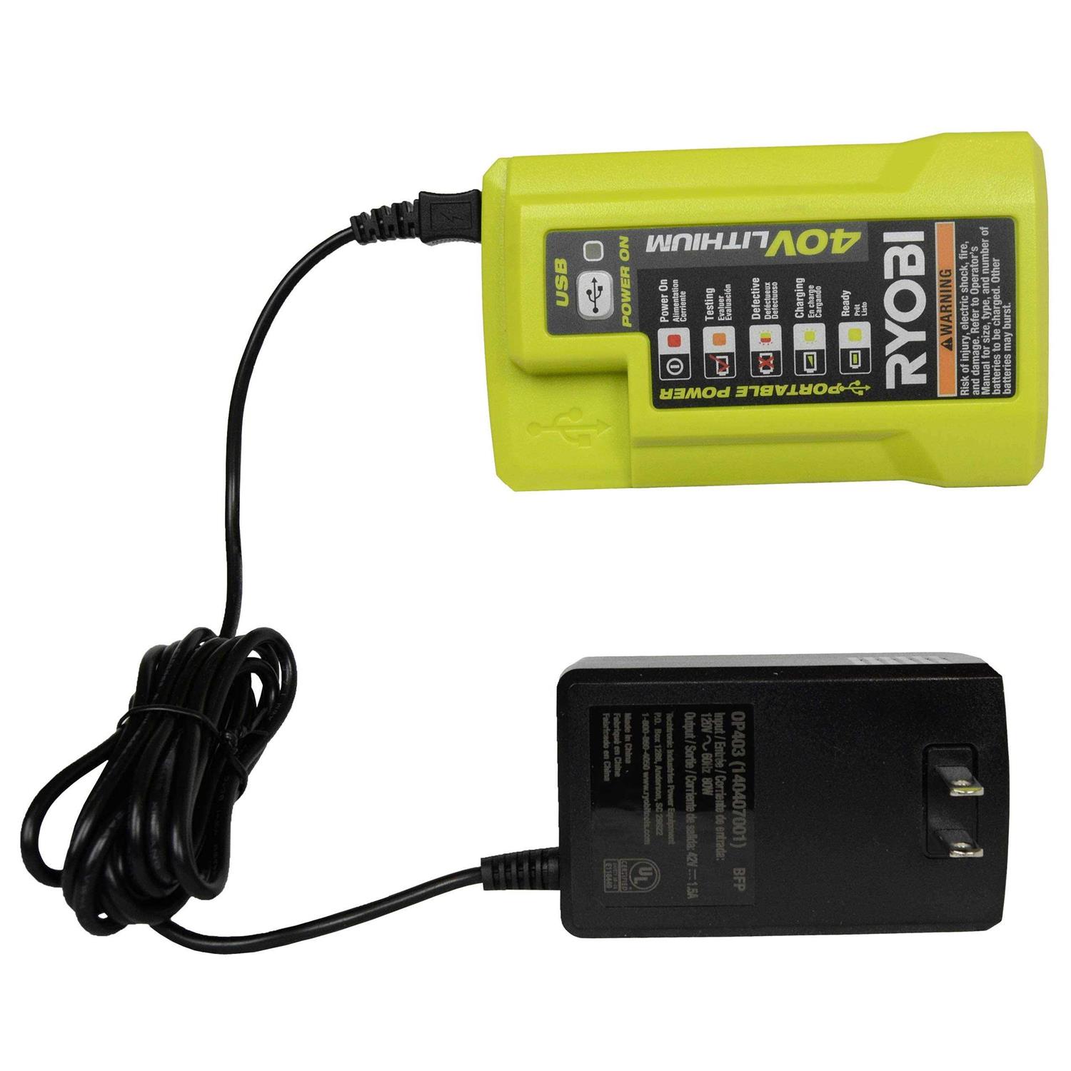 Ryobi Lithium-ion 40 Volt Battery Charger OP404 - Image 4