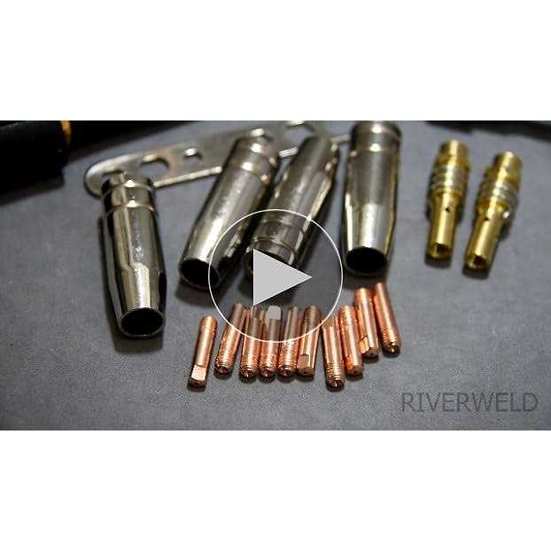 RIVERWELD Mb15 15ak Contact Tip M6 Tips Holder Difuser Shield cup Torch Neck For Mb15 15ak MIG Welding Torch 18pk - Image 5