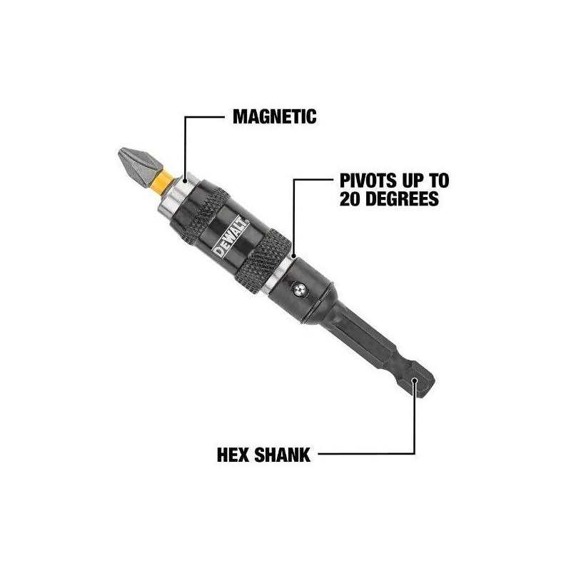 DeWalt Max Fit Phillips #2 Pivot Holder Bit and Holder Set S2 Tool Steel 2 pc - Image 4