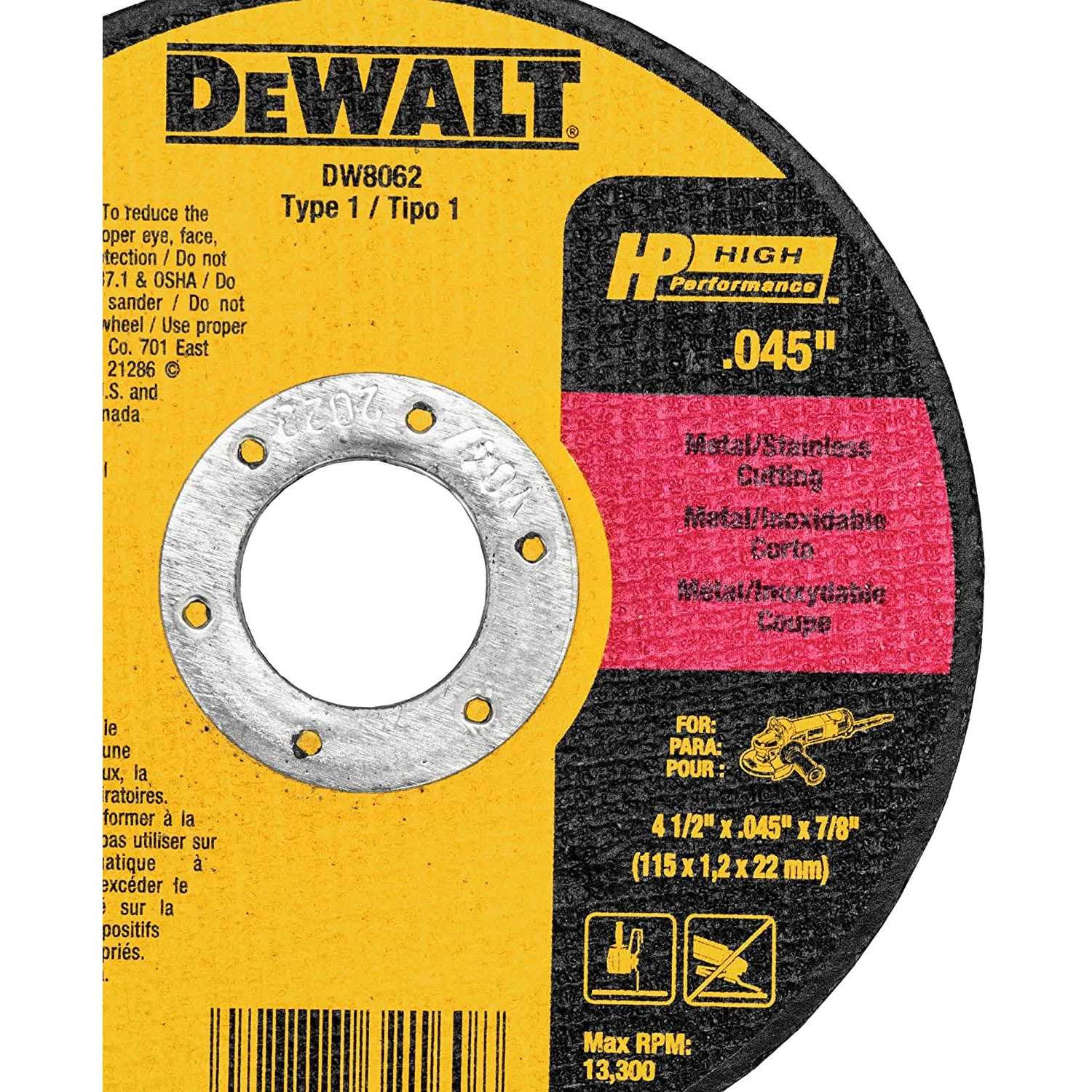 Dewalt DW8062B5 Cutting Wheel - Image 5