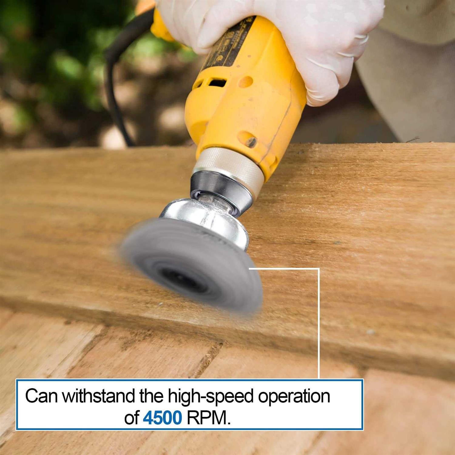 Romeda Wire Brush for Drill, Wire Wheel Brush Cup Set, Drill Wire Brush for Drill 1/4 Inch Arbor for Cleaning Rust, Stripping and Drill Attachment - Image 3