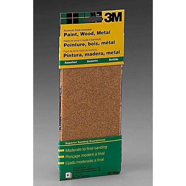 3M Aluminum Oxide Assorted Grit Sandpaper - Image 4