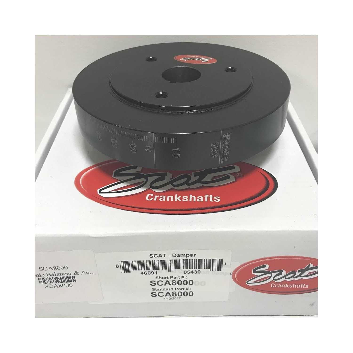 Scat Cranks SBC Harmonic Damper 6-3/4 Int. Balance SCA8000 - Image 3