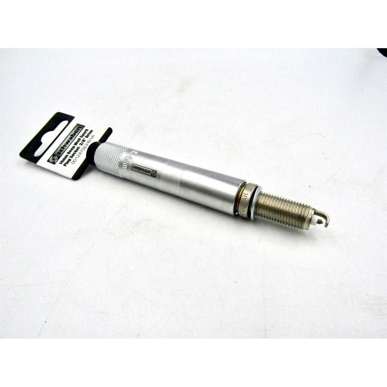 Schwaben 14mm Deep Well Magnetic Spark Plug Socket 3/8 Drive - Image 3