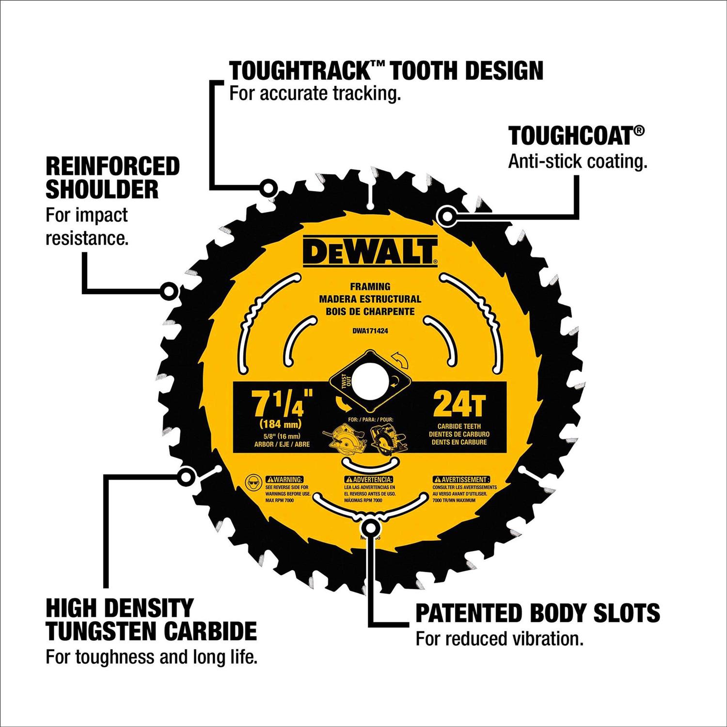 DeWalt DWA171424 Circular Saw Blade - Image 5