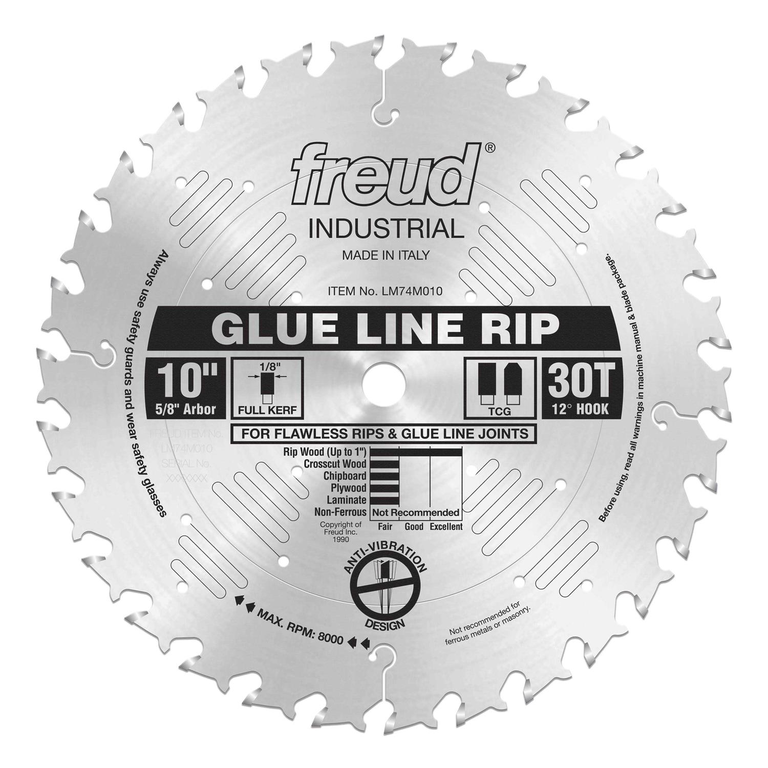 Freud 10 Industrial Glue Line Ripping Blade LM74R010 - Image 2